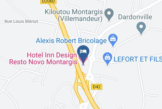 Loiret - Hotel Inn Design Resto Novo Montargis Maps