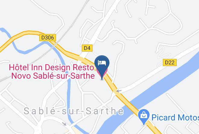 Sarthe - Hotel Inn Design Resto Novo Sable Sur Sarthe Maps