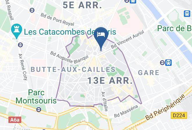 Paris - Hotel Inn Design Paris Place D'Italie Maps