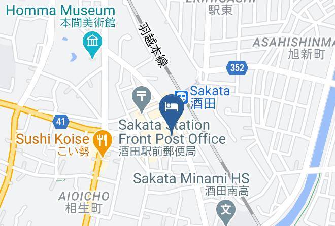 Sakata City - Hotel Inn Sakata Station Maps