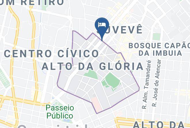 Curitiba - Hotel Intercity Curitiba Centro Civico Maps