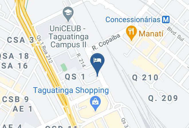 Brasilia - Hotel Intercity Led Aguas Claras Maps