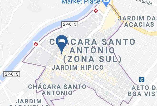 Sao Paulo Santo Amaro - Hotel Intercity Nacoes Unidas Maps