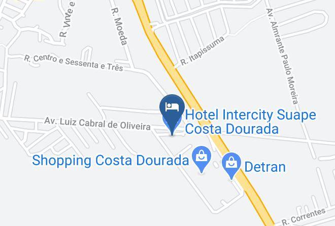 Hotel Intercity Suape Costa Dourada Map
