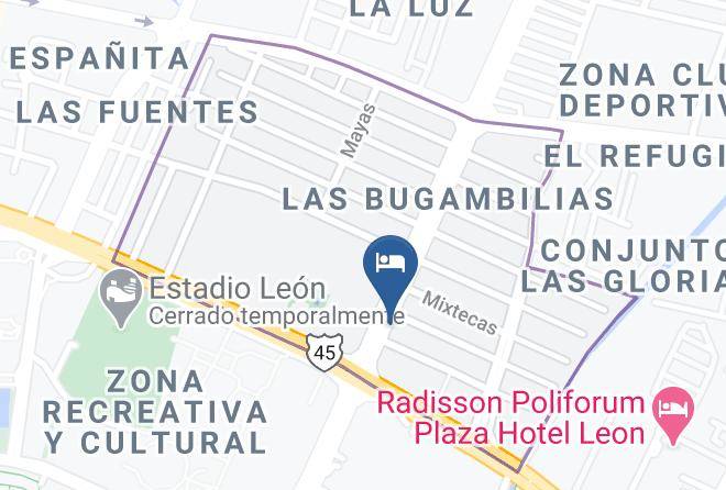 Leon - Hotel Interforum Express Maps