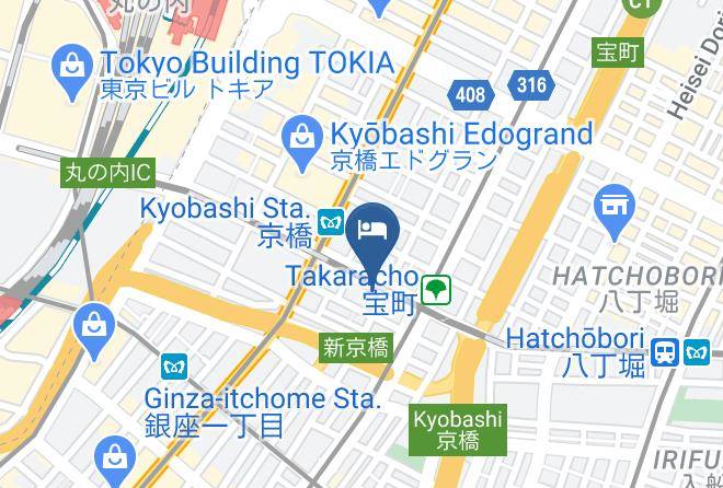 Chuo Ward - Hotel Intergate Tokyo Kyobashi Maps