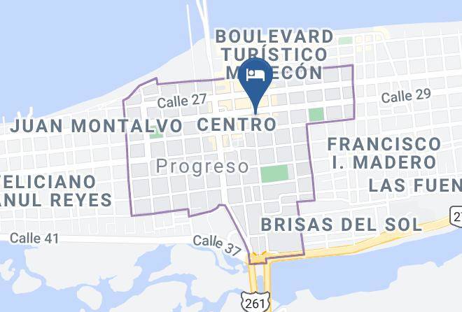 Progreso - Hotel Intermaya Maps