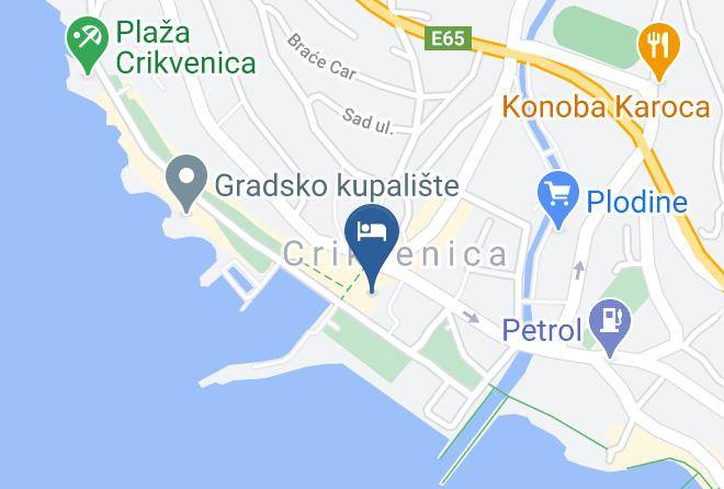 Crikvenica - Hotel International Maps