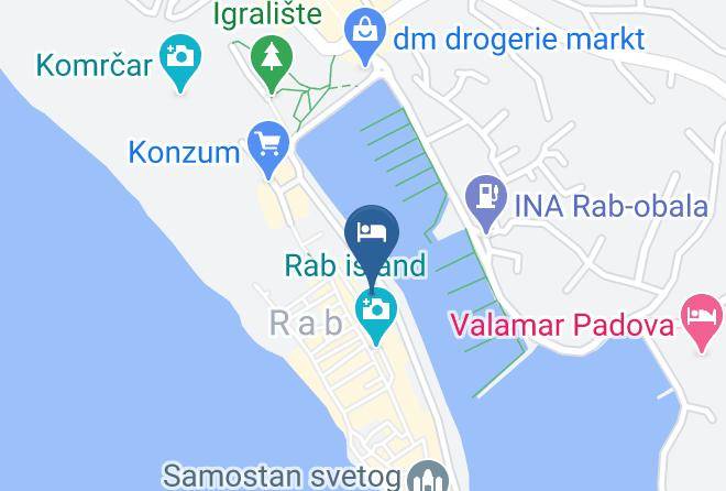 Rab - Hotel International Maps