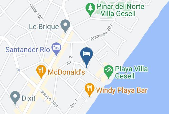 Villa Gesell - Hotel International Maps