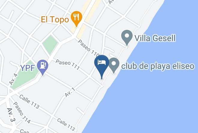 Villa Gesell - Hotel Intersur Maps