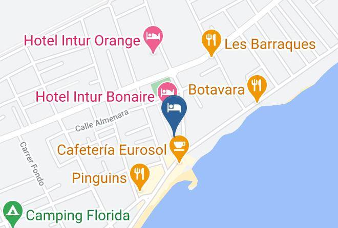 Castellon - Hotel Intur Azor Maps