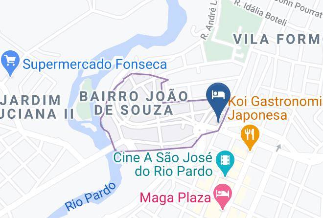 Sao Jose Do Rio Pardo - Hotel Ipanema Maps