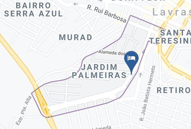 Lavras - Hotel Ipe Maps