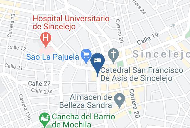 Sincelejo - Hotel Iraka Zenu Sincelejo Maps
