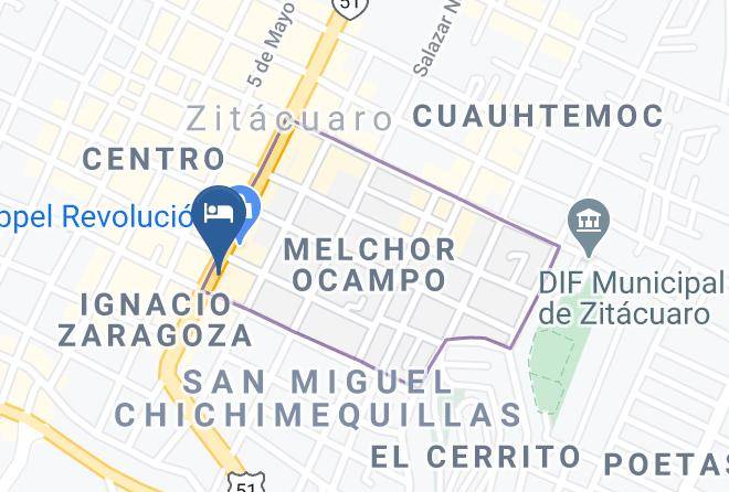 Zitacuaro - Hotel Irekua Maps