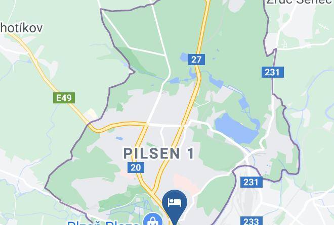 Pilsen - Hotel Irida Plzen Maps