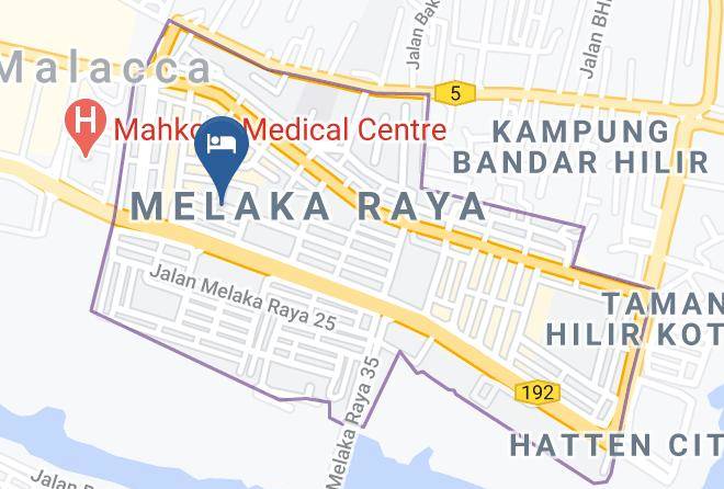 Melaka Tengah - Hotel Iris Maps
