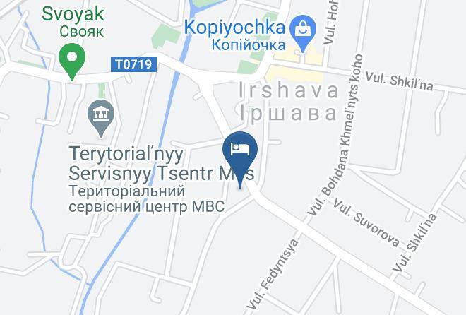 Irshava Raion - Hotel Irshava Maps