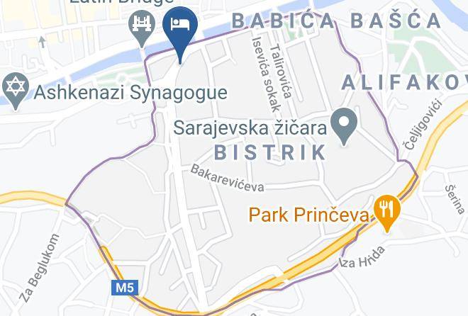 Sarajevo - Hotel Isa Begov Hamam Maps