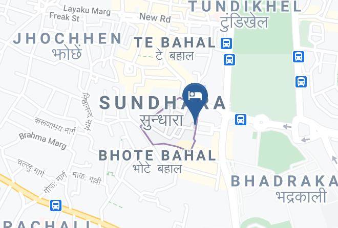 Kathmandu - Hotel Isan Pvt Ltd & Thakali Bhansa Ghar Maps