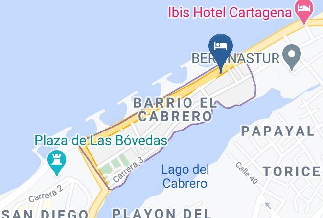 Cartagena De Indias - Hotel Isla De Capri Maps