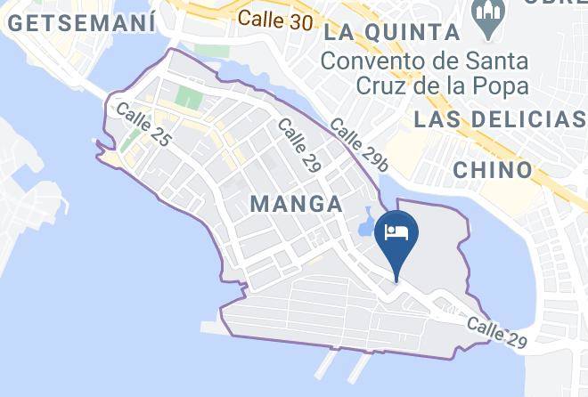 Cartagena De Indias - Hotel Isla Manga Maps