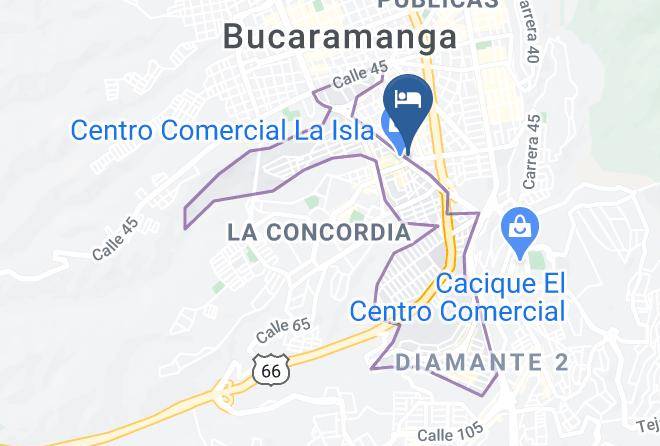 Bucaramanga - Hotel Isla Mayor Maps