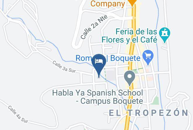 Boquete - Hotel Isla Verde Maps