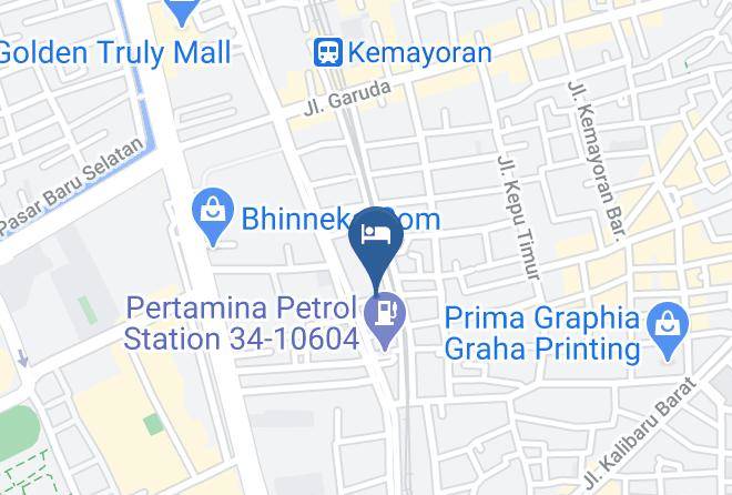 Central Jakarta - Hotel Istana Bungur Maps