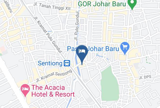 Central Jakarta - Hotel Istana Ratu Maps