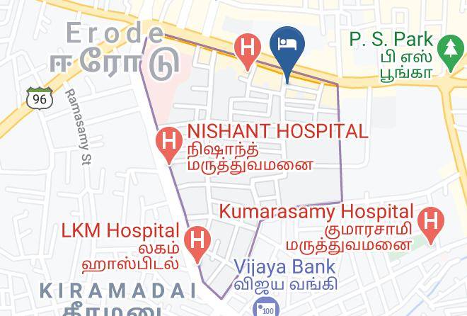 Erode - Hotel Iswariyaa Maps