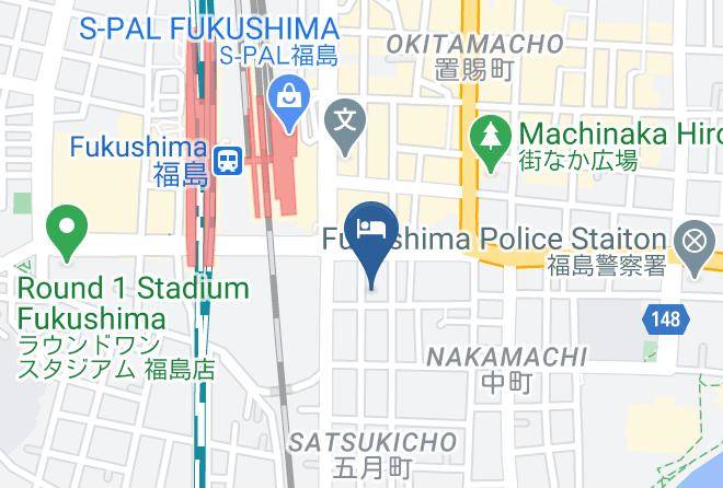Fukushima City - Hotel Itakura Maps