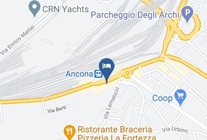 Hotel Italia Ancona Map