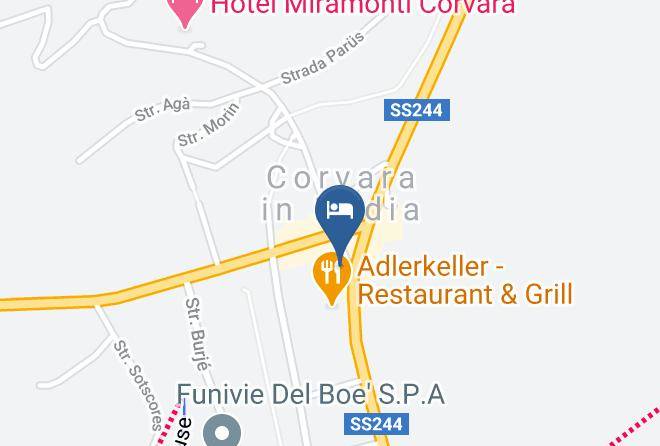 Hotel Italia Corvara Map