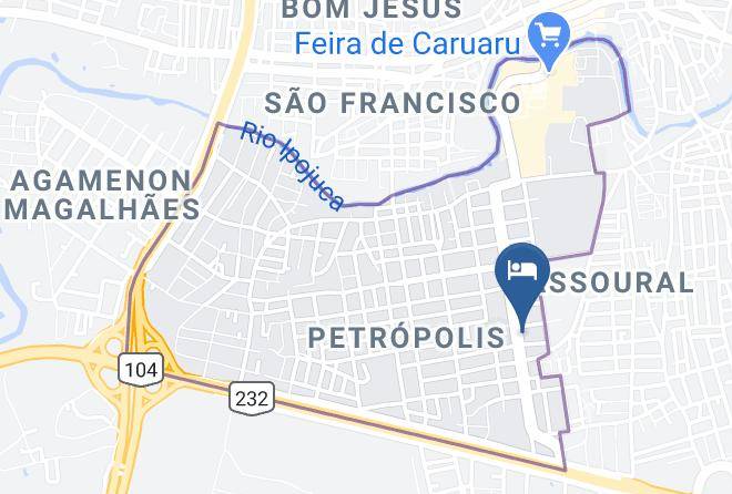 Caruaru - Hotel Itaparica Maps