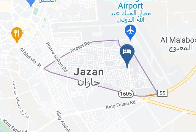 Jazan - Hotel Itqan Al Diyafa Maps