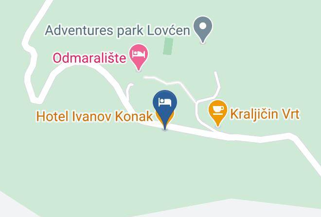 Cetinje - Hotel Ivanov Konak Maps