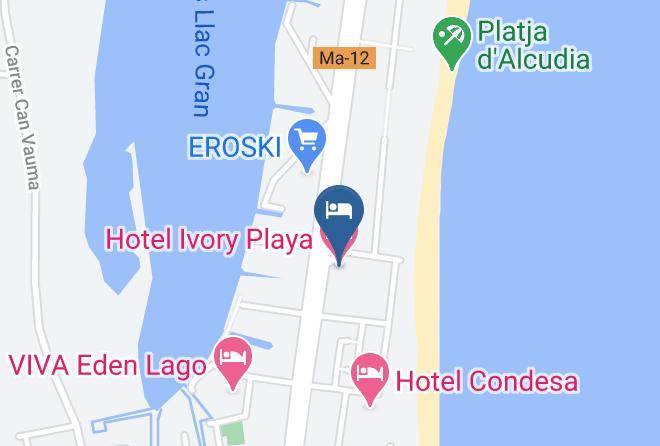 Baleares - Hotel Ivory Playa Maps