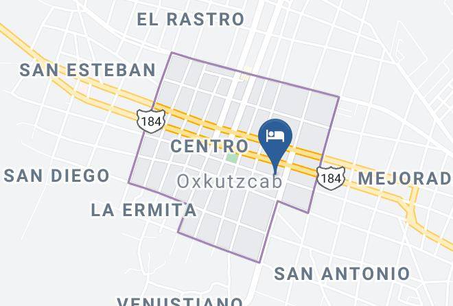 Oxkutzcab - Hotel Ix Chel Maps