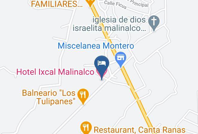 Malinalco - Hotel Ixcal Malinalco Maps