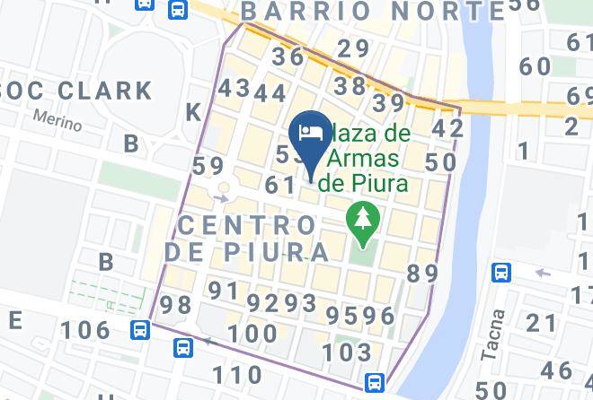 Piura - Hotel Continental Ixnuk Inn Maps