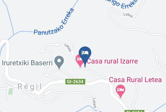 Guipuzcoa - Hotel Izarre Maps