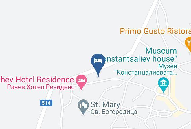 Veliko Tarnovo - Hotel Izgrev Maps