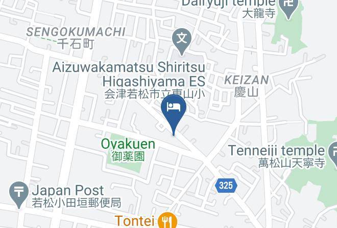 Aizuwakamatsu City - Hotel Izumi Ya Maps