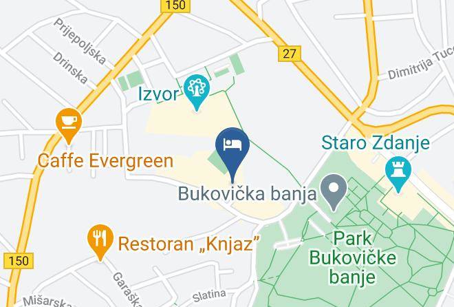 Sumadijski Okrug - Hotel Izvor Maps