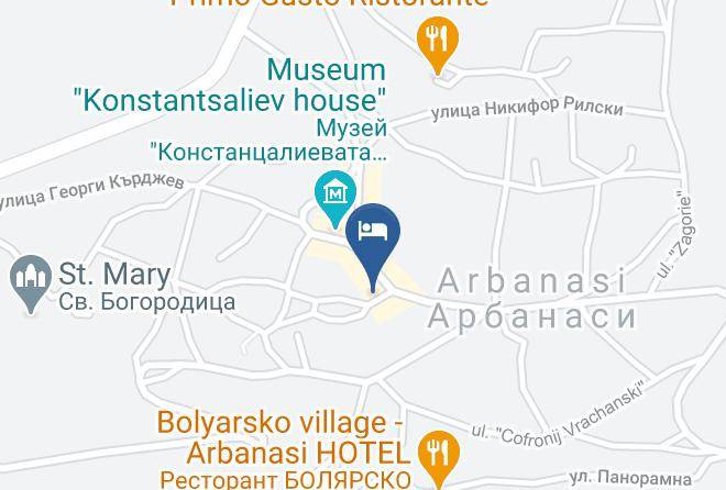 Veliko Tarnovo - Hotel Izvora Maps