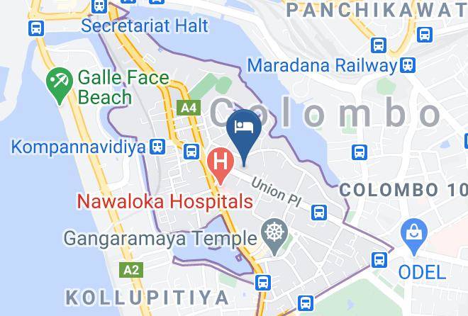 Colombo - Hotel J City Beds Maps