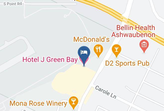 Brown - Hotel J Green Bay Maps
