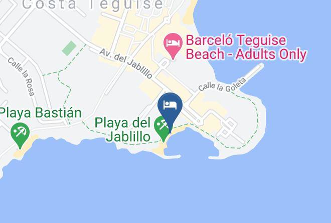 Las Palmas - Hotel Jablillo Beach Maps